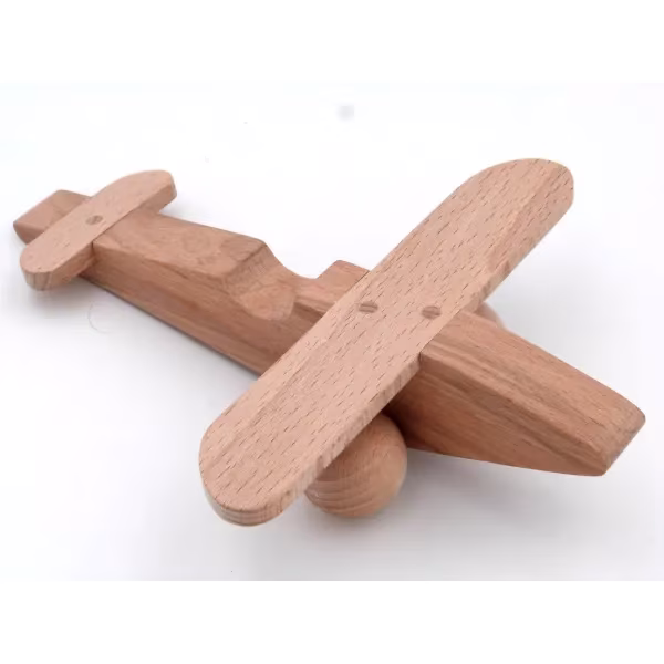 Avion en bois de hêtre brut Bois Hêtre - Au Bois Enchanté