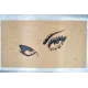 Painting "Woman's Eyes" sung in birch Finnish birch plywood 5 ply - Au Bois Enchanté