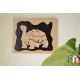 Tableau tortue chantourné Contre-plaqué bouleau finlandais 5 plis - Au Bois Enchanté