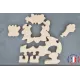Puzzle lion à peindre en bois Bois Hêtre - Au Bois Enchanté