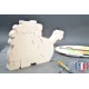 Puzzle lion à peindre en bois
