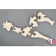 puzzle girafe à peindre en bois Bois Hêtre - Au Bois Enchanté