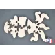 Puzzle octopus to paint in wood Beech Wood - Au Bois Enchanté