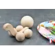 Tortue boule à peindre en bois Bois Hêtre - Au Bois Enchanté