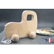 Voiture en bois brut à tirer Bois Hêtre - Au Bois Enchanté