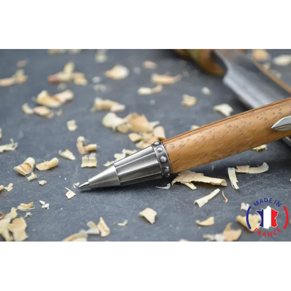 Arthur wood pen in zebrano Zebra wood - Au Bois Enchanté