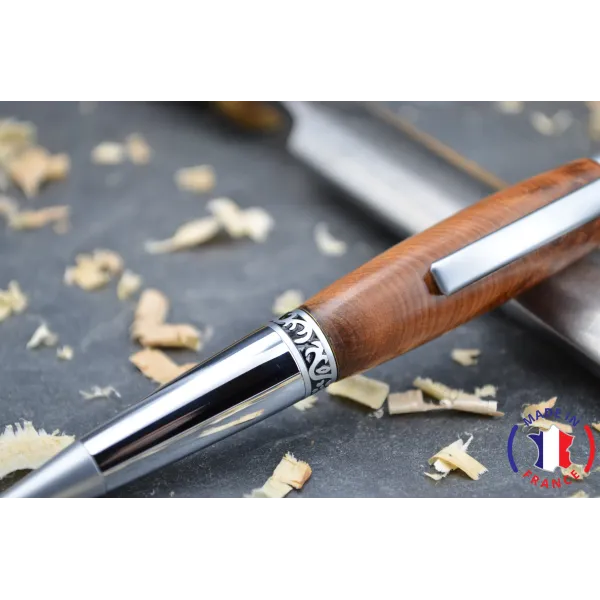 Olivier's wooden Emeline ball pen Olive wood - Au Bois Enchanté