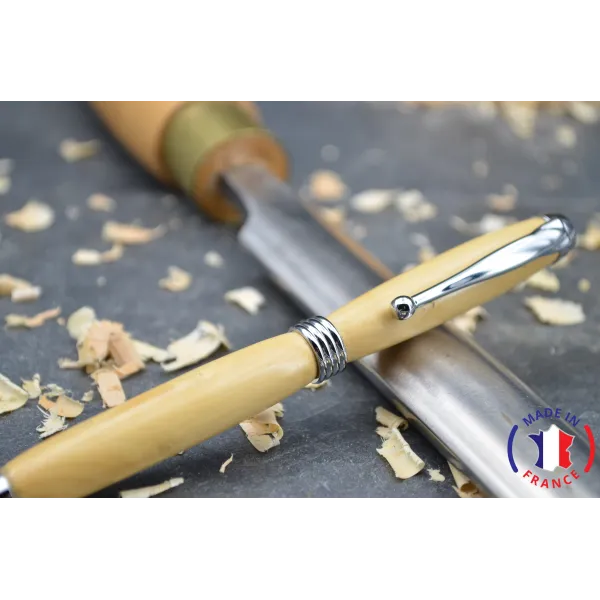Eva model ballpoint pen in boxwood Boxwood - Au Bois Enchanté