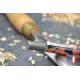 Isabelle ballpoint pen in orange and black resin Resin - Au Bois Enchanté