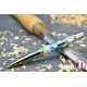 Stylo bille Jennifer en résine bleue Résine - Au Bois Enchanté
