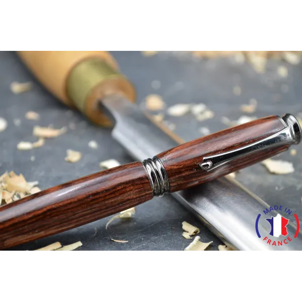 Julian feather pen in Violette wood Violet wood - Au Bois Enchanté