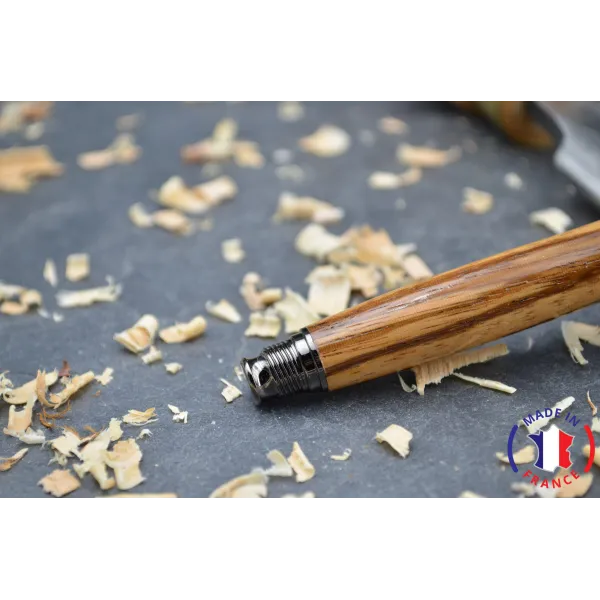 Stylo plume Julian en bois de Zébrano Bois de zébrano - Au Bois Enchanté