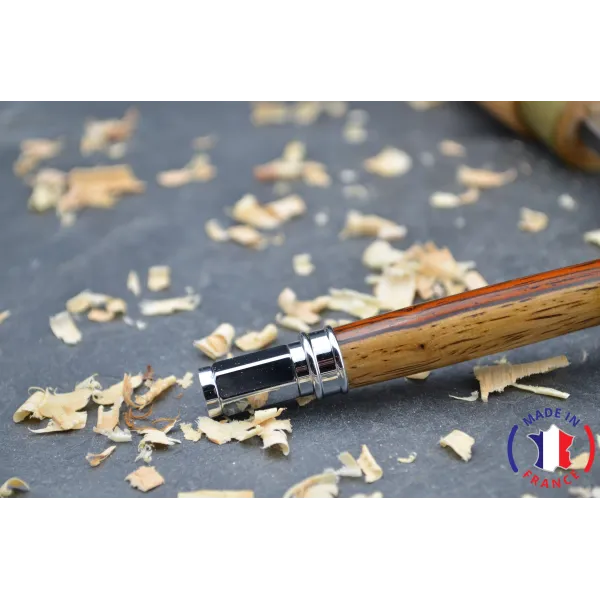 Stylo plume Lyloo en bois de cocobolo avec aubier Bois cocobolo - Au Bois Enchanté