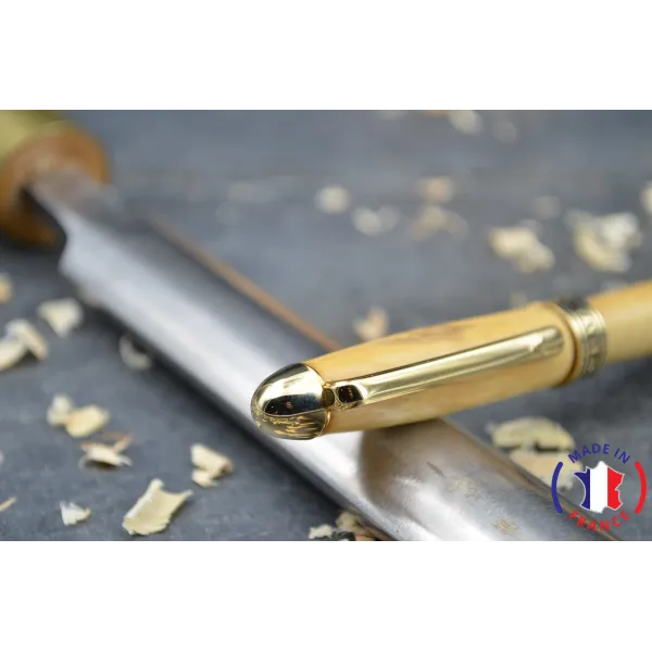 Malou ball pen in boxwood Olive wood - Au Bois Enchanté