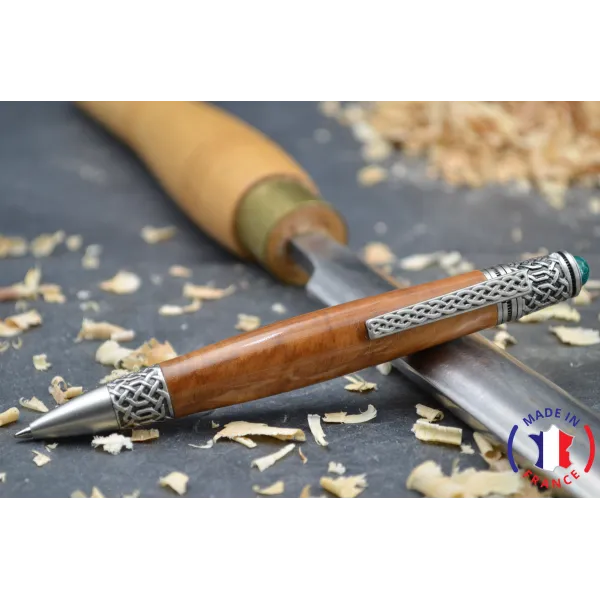 Stylo bille Merlin en bois d'Olivier Bois d'olivier - Au Bois Enchanté
