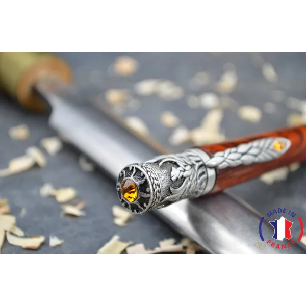 Stylo bille Patricia en bois de Cocobolo Bois cocobolo - Au Bois Enchanté