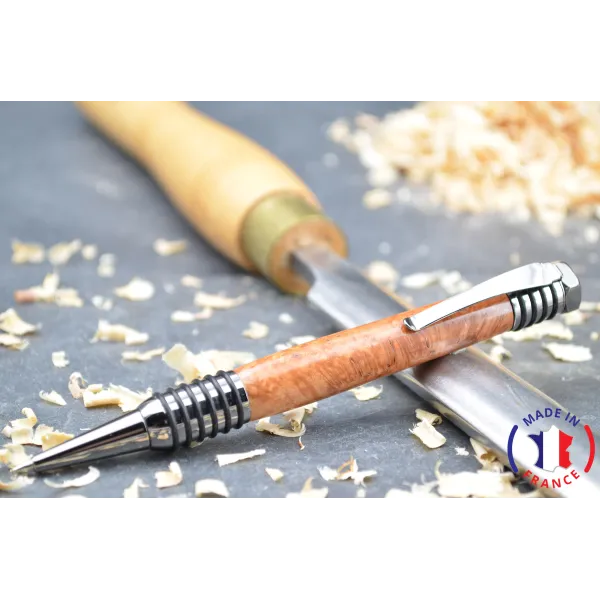 Stylo bille Toric en bois loupe d'orme Bois loupe d'orme - Au Bois Enchanté