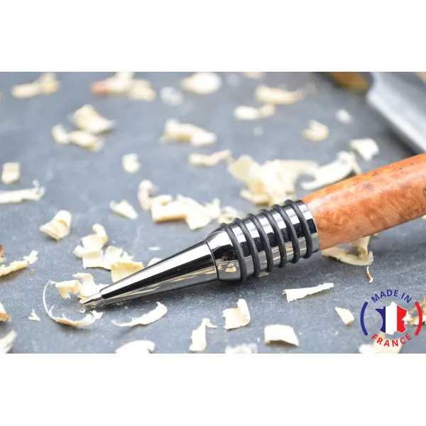 Stylo bille Toric en bois loupe d'orme Bois loupe d'orme - Au Bois Enchanté