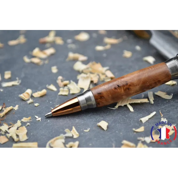 Winch wooden pen in elm magnifying glass Elm magnifying glass wood - Au Bois Enchanté