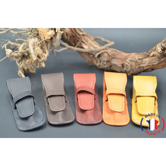 Etui en cuir pour stylo Cuir - Au Bois Enchanté