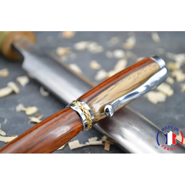 Stylo plume en bois de cocobolo Bois cocobolo - Au Bois Enchanté