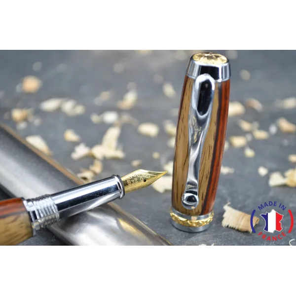 Stylo plume en bois de cocobolo Bois cocobolo - Au Bois Enchanté