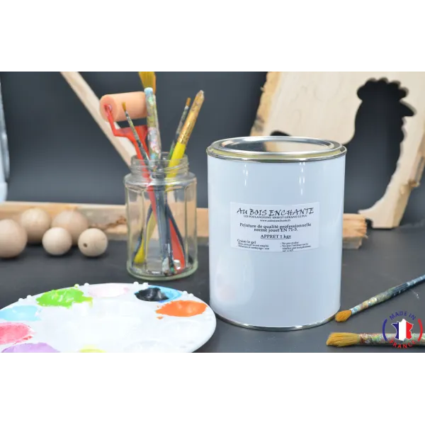 Apprêt blanc 1 kg norme jouet  pour bois  - Au Bois Enchanté