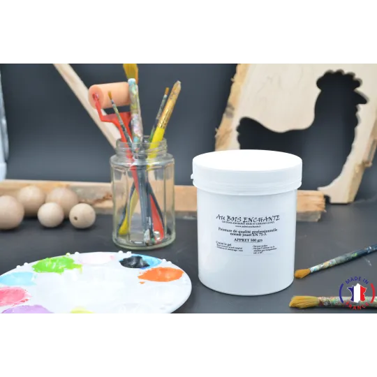 Apprêt blanc 500 gr norme jouet pour bois  - Au Bois Enchanté