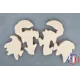 Puzzle crab in raw wood to paint Beech Wood - Au Bois Enchanté