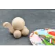 wooden ball turtle Beech Wood - Au Bois Enchanté