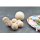 wooden ball turtle Beech Wood - Au Bois Enchanté