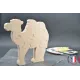 Puzzle Chameau à peindre en bois Bois Hêtre - Au Bois Enchanté