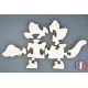 Dinosaur puzzle to paint in wood Beech Wood - Au Bois Enchanté