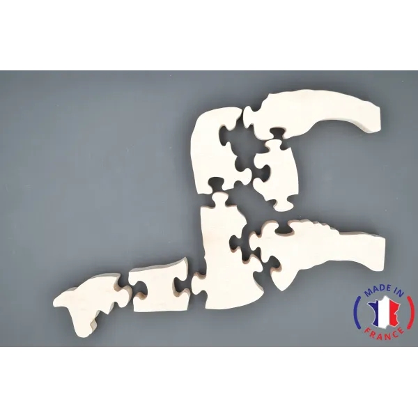 Puzzle Lama à peindre en bois Bois Hêtre - Au Bois Enchanté