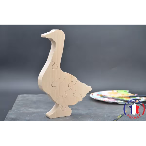 Puzzle Oie à peindre en bois Bois Hêtre - Au Bois Enchanté