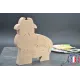 Puzzle Vache à peindre en bois Bois Hêtre - Au Bois Enchanté
