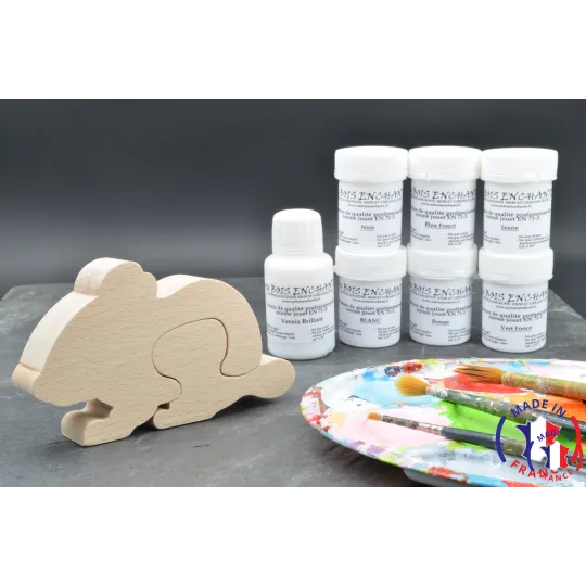 Boite à dent souris + peintures Bois Hêtre - Au Bois Enchanté