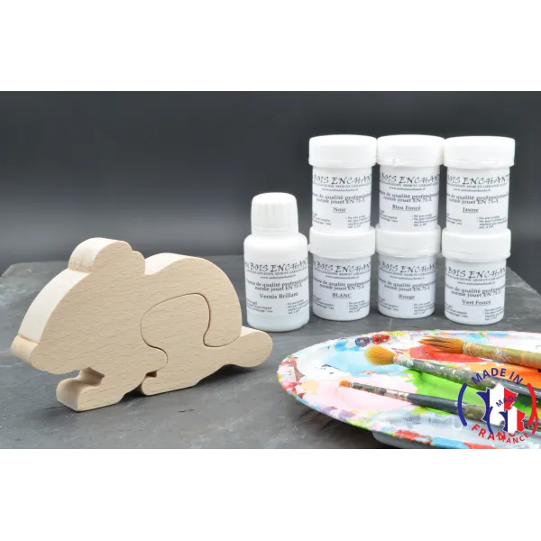 Boite à dent souris + peintures Bois Hêtre - Au Bois Enchanté