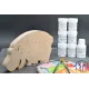 Puzzle bois hippo + peintures Bois Hêtre - Au Bois Enchanté