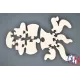 puzzle bois pieuvre + peintures Bois Hêtre - Au Bois Enchanté