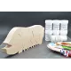 Pig wood puzzle - paintings Beech Wood - Au Bois Enchanté