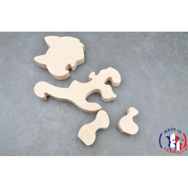 Cat wood puzzle - paintings Beech Wood - Au Bois Enchanté