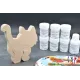 Puzzle bois chat + peintures Bois Hêtre - Au Bois Enchanté