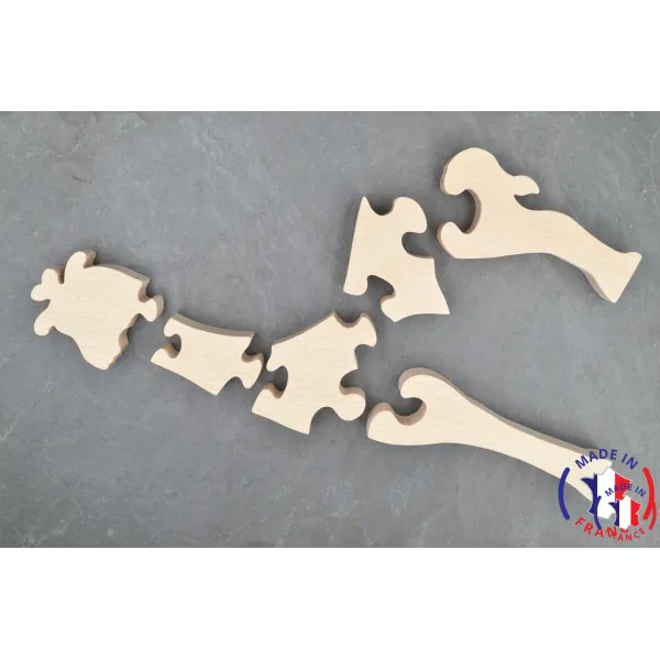 Giraffe Wood Puzzle - Paintings Beech Wood - Au Bois Enchanté