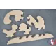 Puzzle bois baleine + peintures Bois Hêtre - Au Bois Enchanté