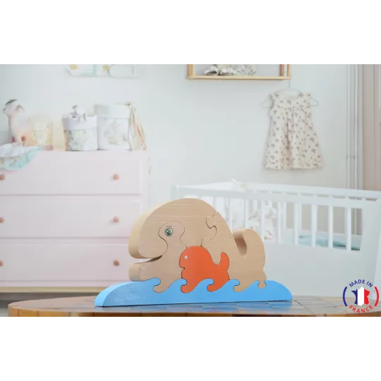Puzzle en bois baleine Bois Hêtre - Au Bois Enchanté