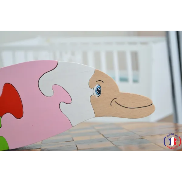 Puzzle en bois dauphin Bois Hêtre - Au Bois Enchanté