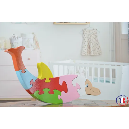 Puzzle en bois dauphin Bois Hêtre - Au Bois Enchanté