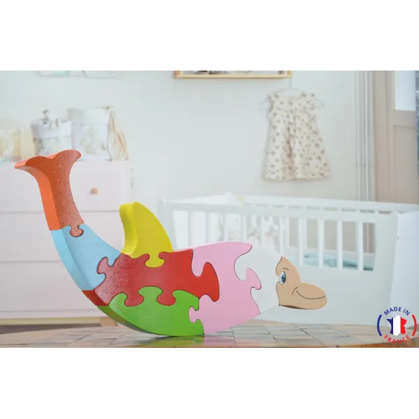 Puzzle en bois dauphin Bois Hêtre - Au Bois Enchanté