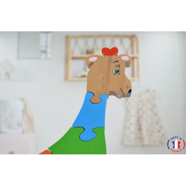Puzzle en bois girafe Bois Hêtre - Au Bois Enchanté